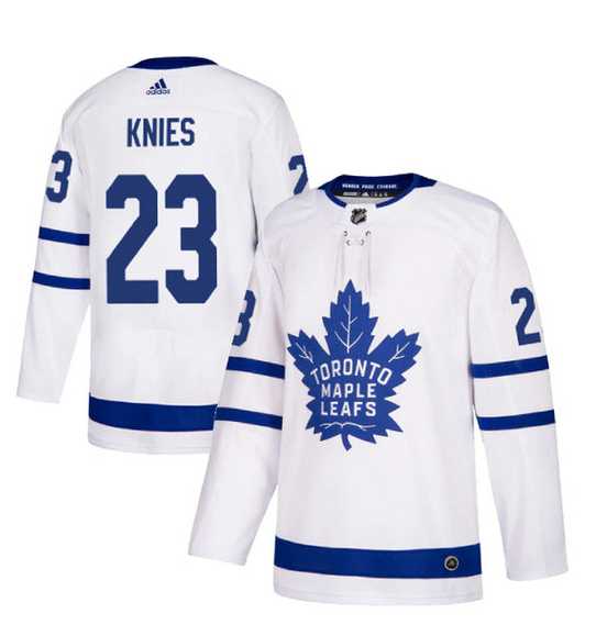 Men%27s Toronto Maple Leafs Matthew Knies adidas White Authentic Player Hockey Jersey Dzhi->winnipeg jets->NHL Jersey